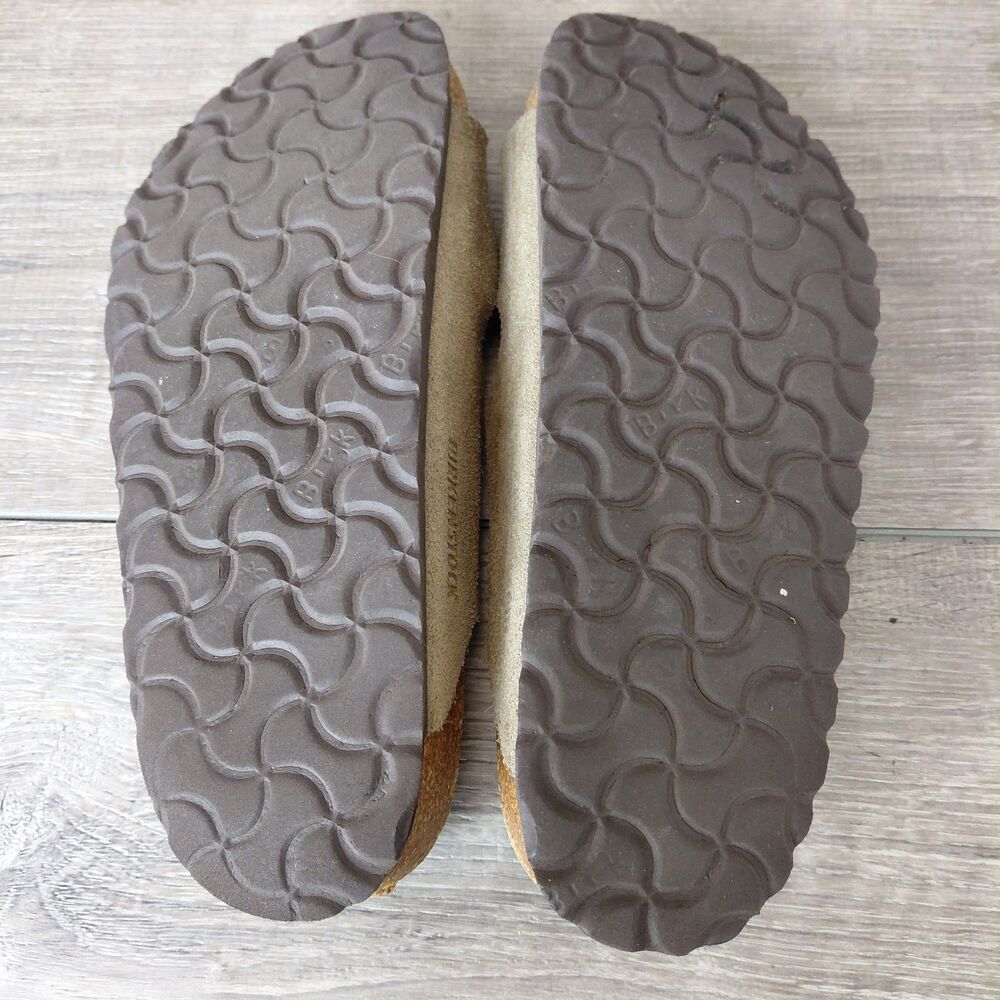 Birkenstock Arizona Sandals Women Size 35 US 4.5 Brown Suede Soft Footbed Slide - Picture 10 of 11